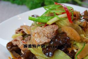 滑炒鲜蘑肉片